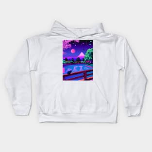 Vaporwave T-Shirt - Aesthetic 80s Pixel Art Japan Design Kawaii Cat Kids Hoodie